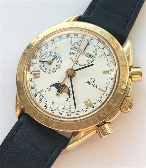 solid gold omega speedmaster